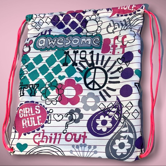 Handmade String Bag Durable Zipper Pocket Tote Backpack - Picture 12 of 13